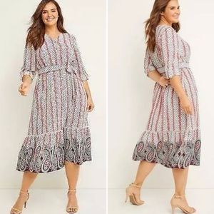 Lane Bryant Boho Midi Dress